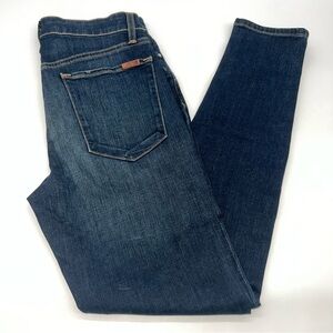 Joe's Jeans Flawless The Charlie High Rise Skinny Ankle Dark Blue Denim-Size 26